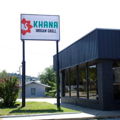 Khana Indian Grill location and Signage